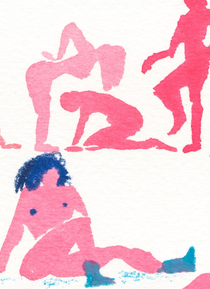 Inkdrop Sketches in Pink- Common Situations
