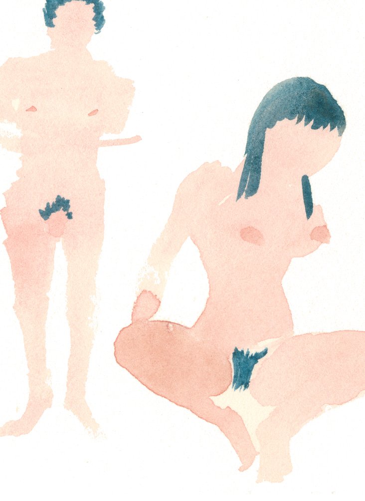 Dark Haired Women With Tan Lines