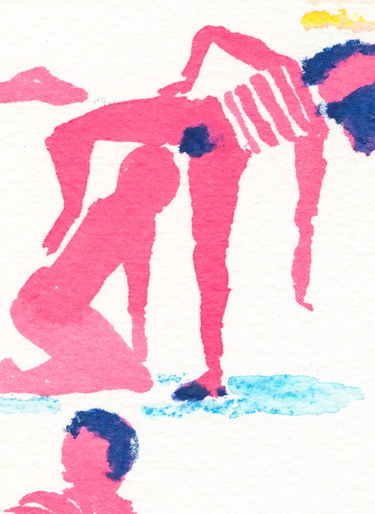 Inkdrop Sketches in Pink- Common Situations