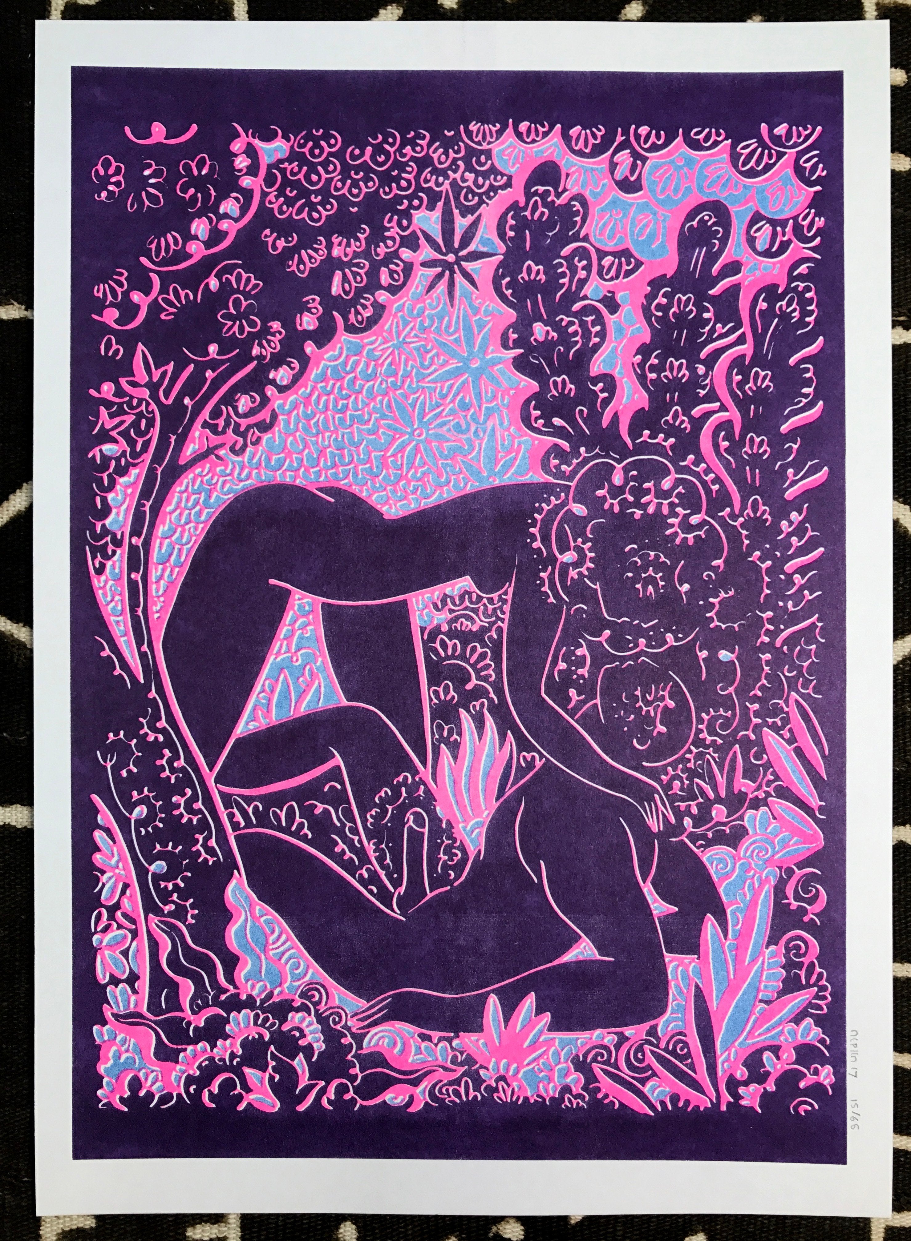 Wild Jungle Cat - Risograph