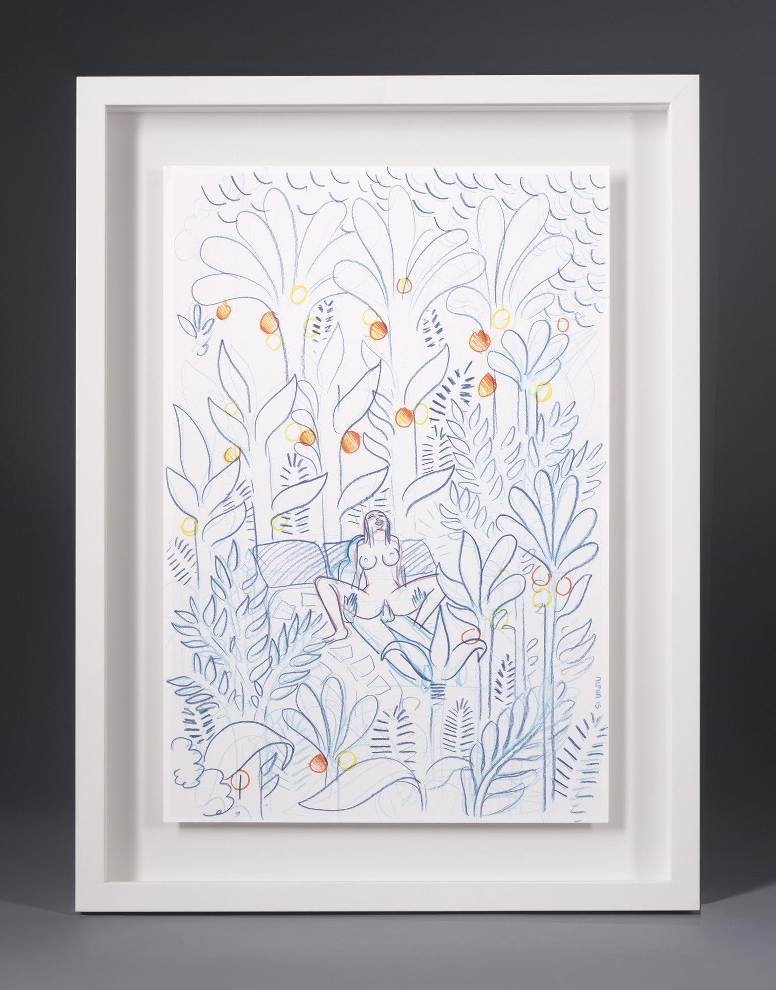 Fucking In The Night Jungle - Framed Original Art
