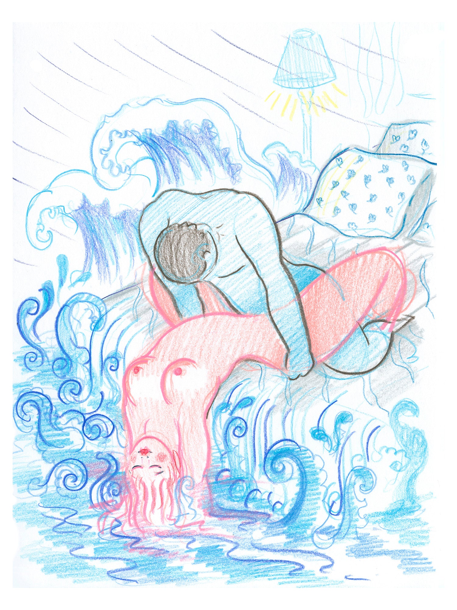 Piscean Lover - Original Art