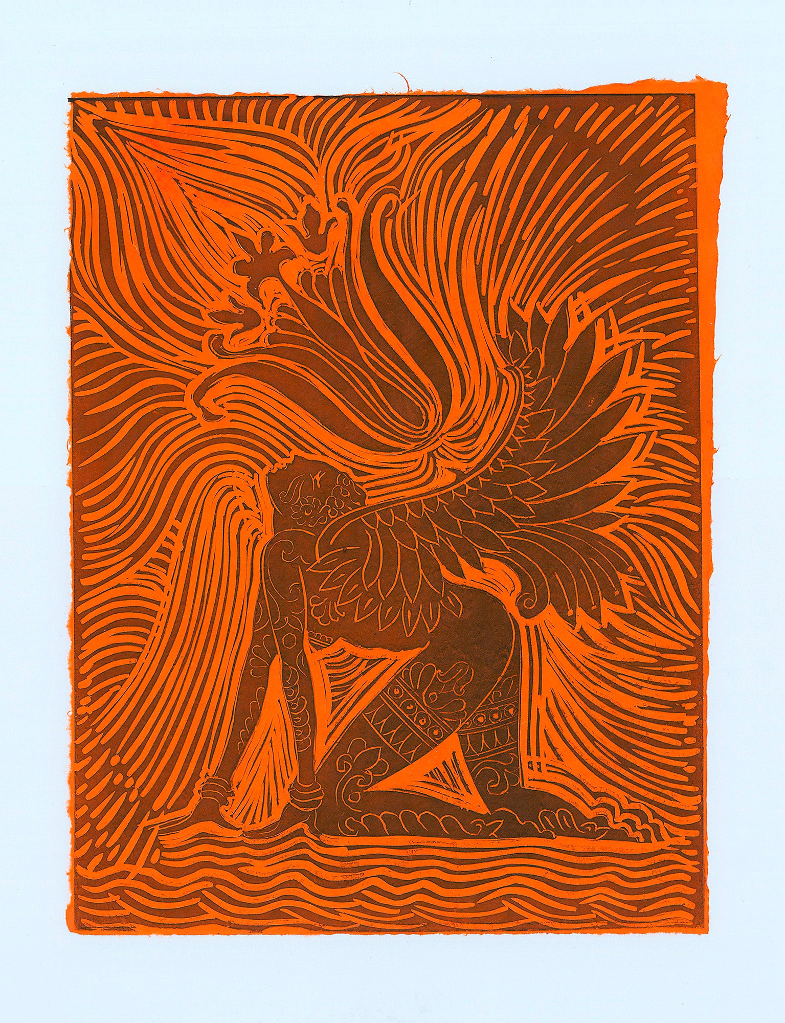 Sacred Dreamer- Orange -Original