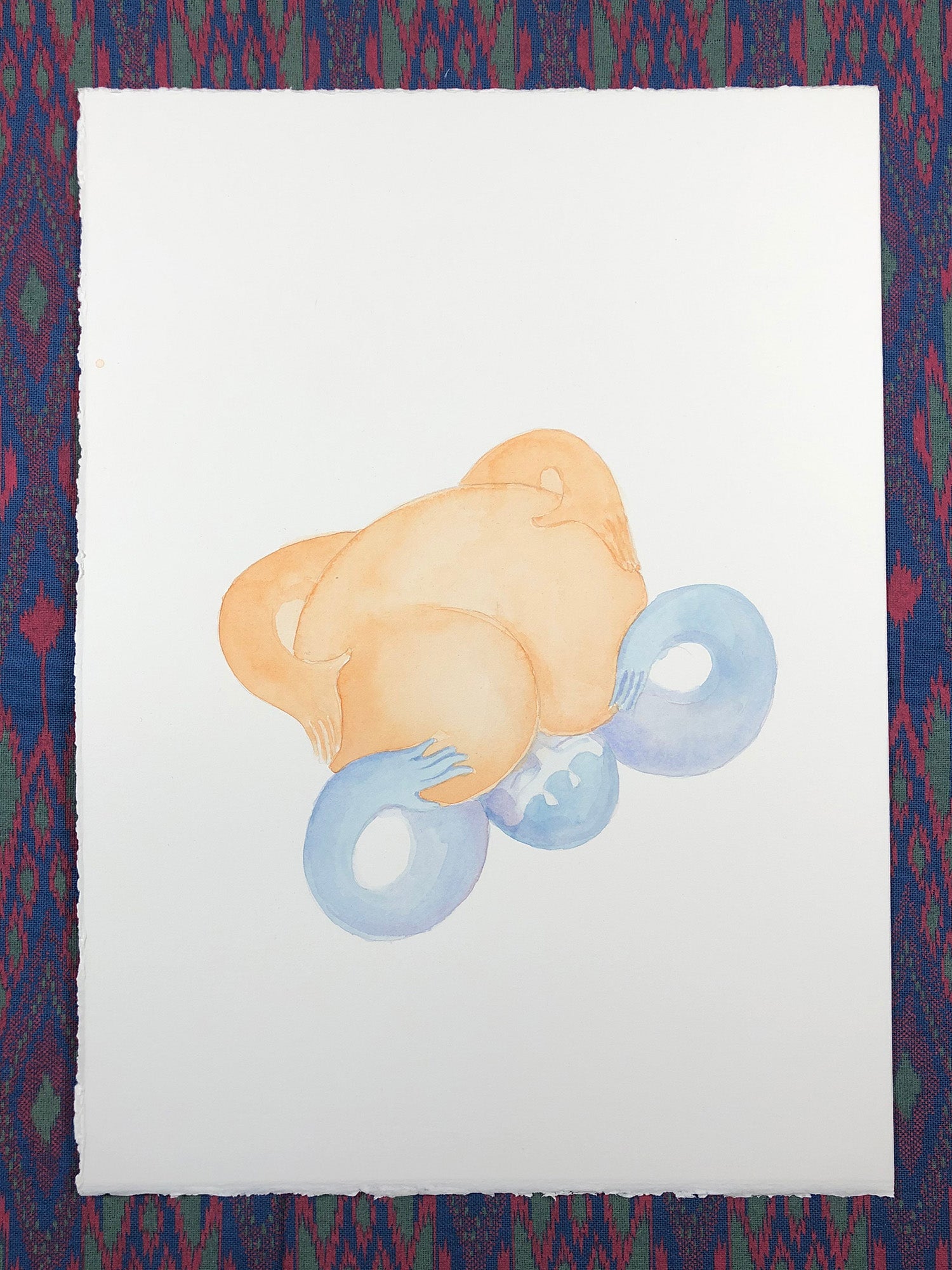 Cheek to Cheek- Watercolor Original