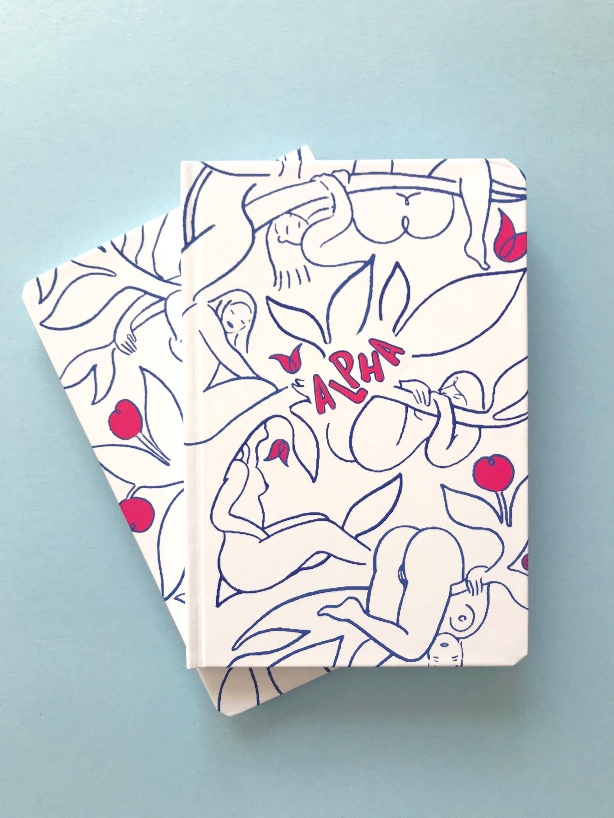 Cuaderno de bocetos en blanco alfa