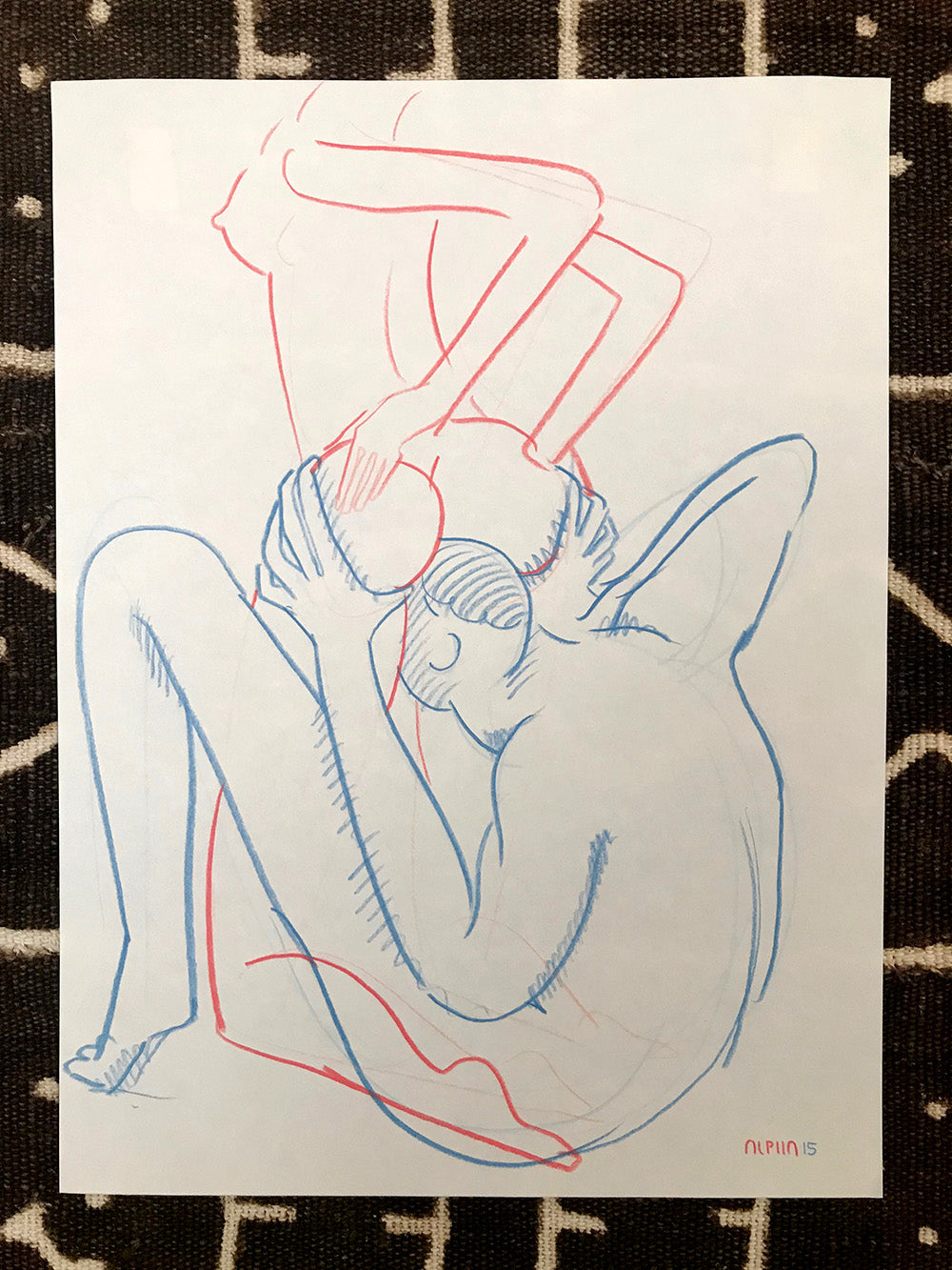 Original Art- Woman and Her Admirer