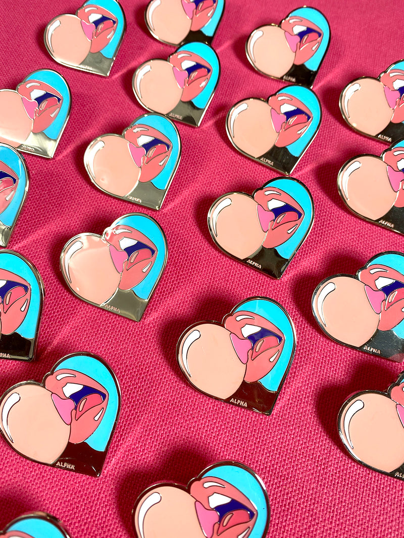 Love Lips Pin or Keychain