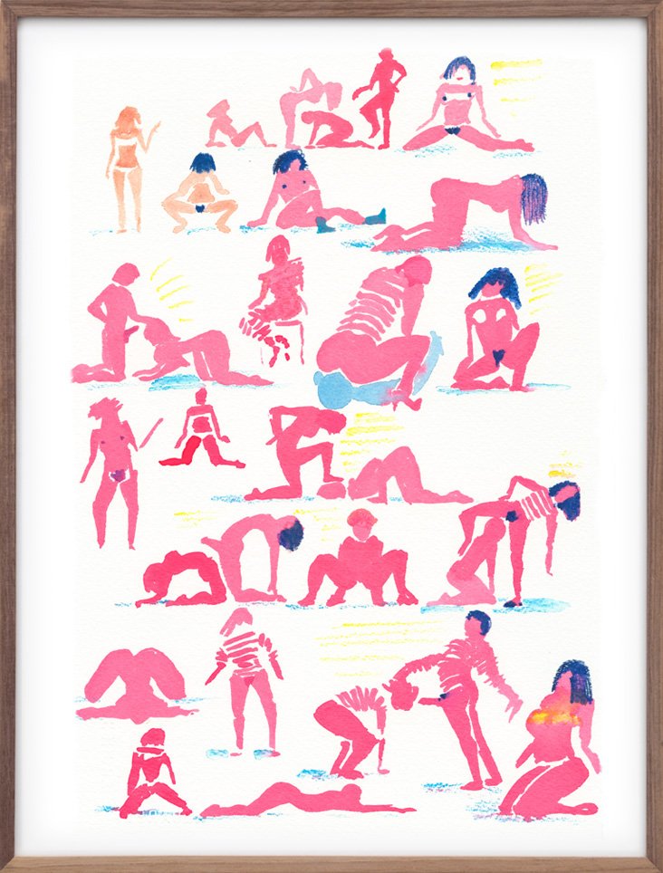 Inkdrop Sketches in Pink- Common Situations