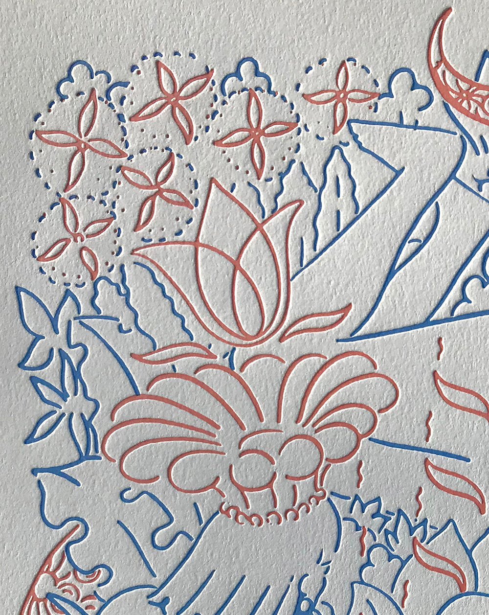 Radiating Orgasm- Letterpress Print