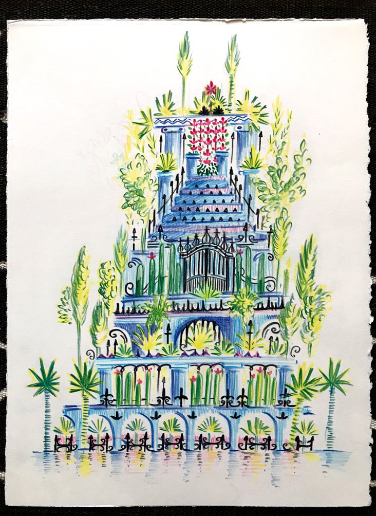 Original Art- Temple Rose