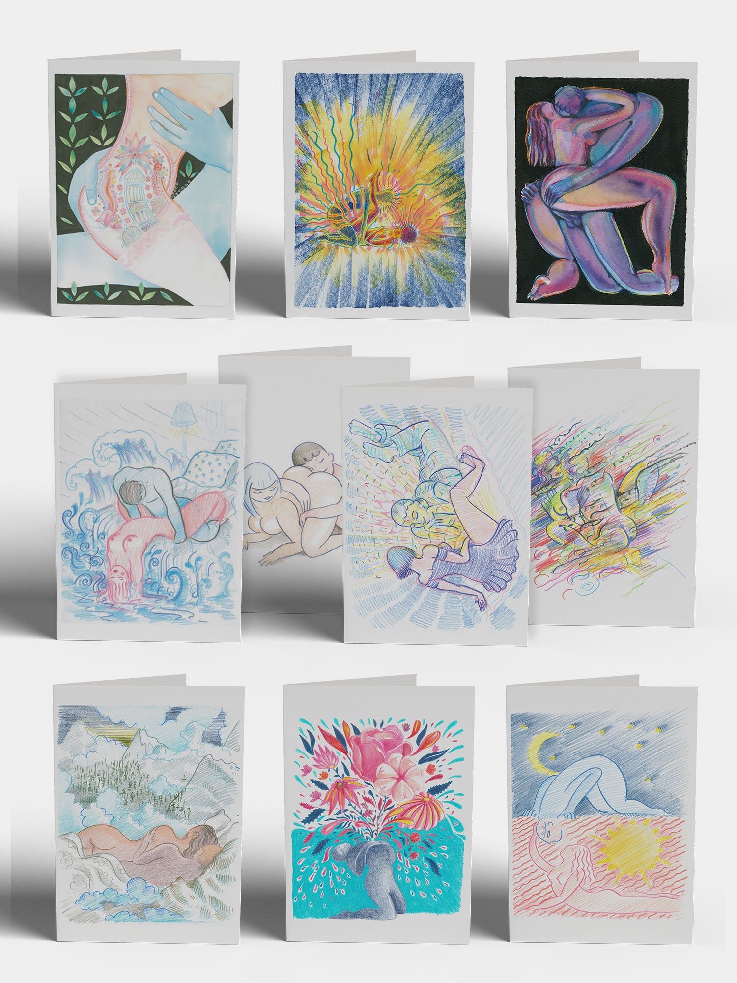 SET DE TARJETAS DE FELICITACIÓN EN CAJA - TARJETAS CLÁSICAS