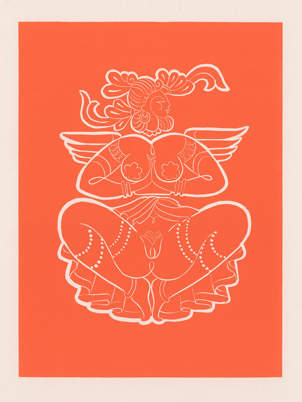 Reina Radiante - Naranja - Love Gods Prints