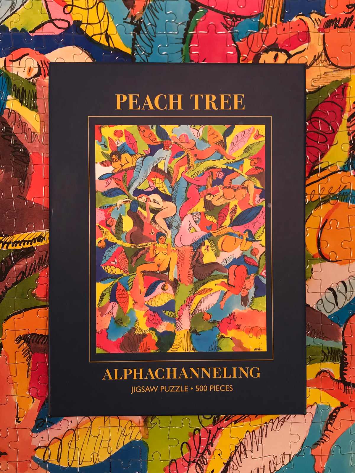 【初売り】 Tree- Peach 500 ALPHACHANNELING – Puzzle Jigsaw Piece ジグソーパズル