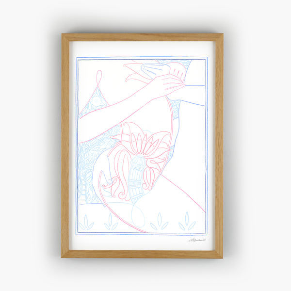 Expanding Universe in Blue & Pink