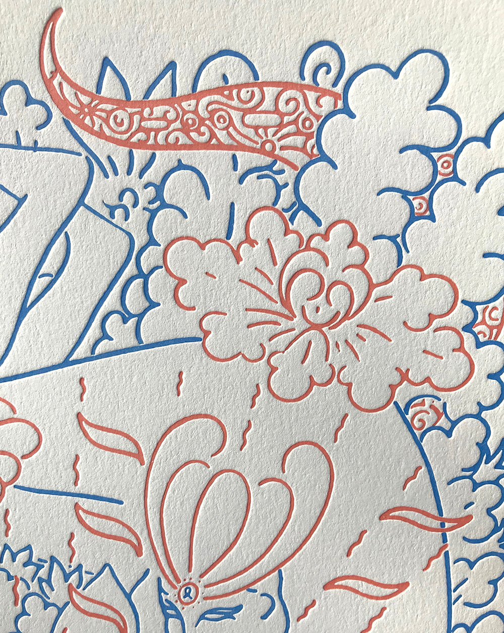 Radiating Orgasm- Letterpress Print