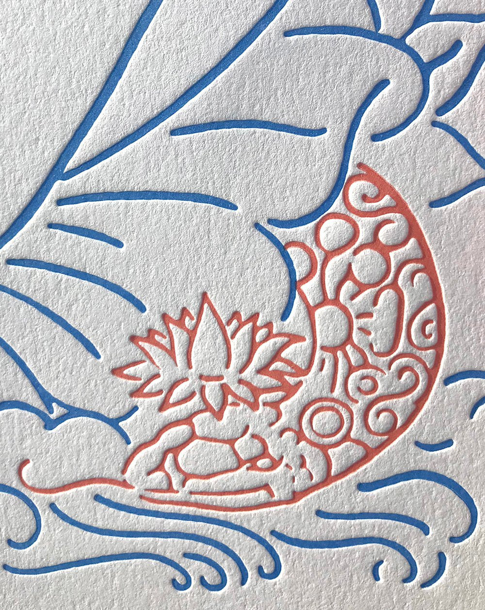 Radiating Orgasm- Letterpress Print