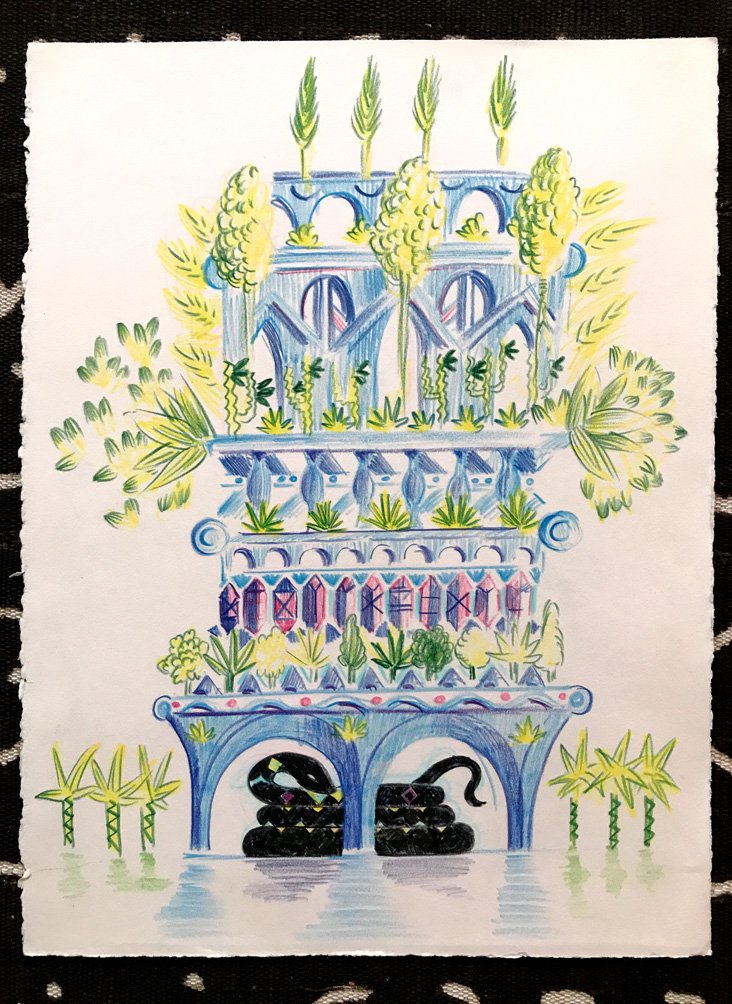 Original Art- Temple Snake