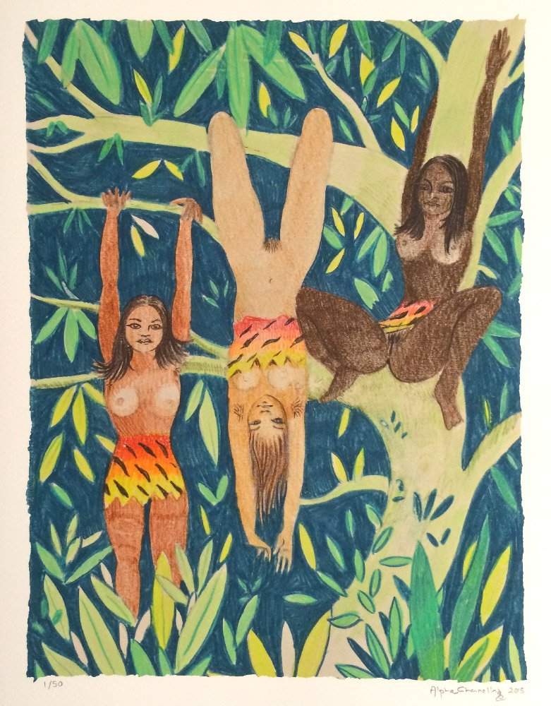 Tiger Girls Just Hanging Out Waiting For Some Trouble