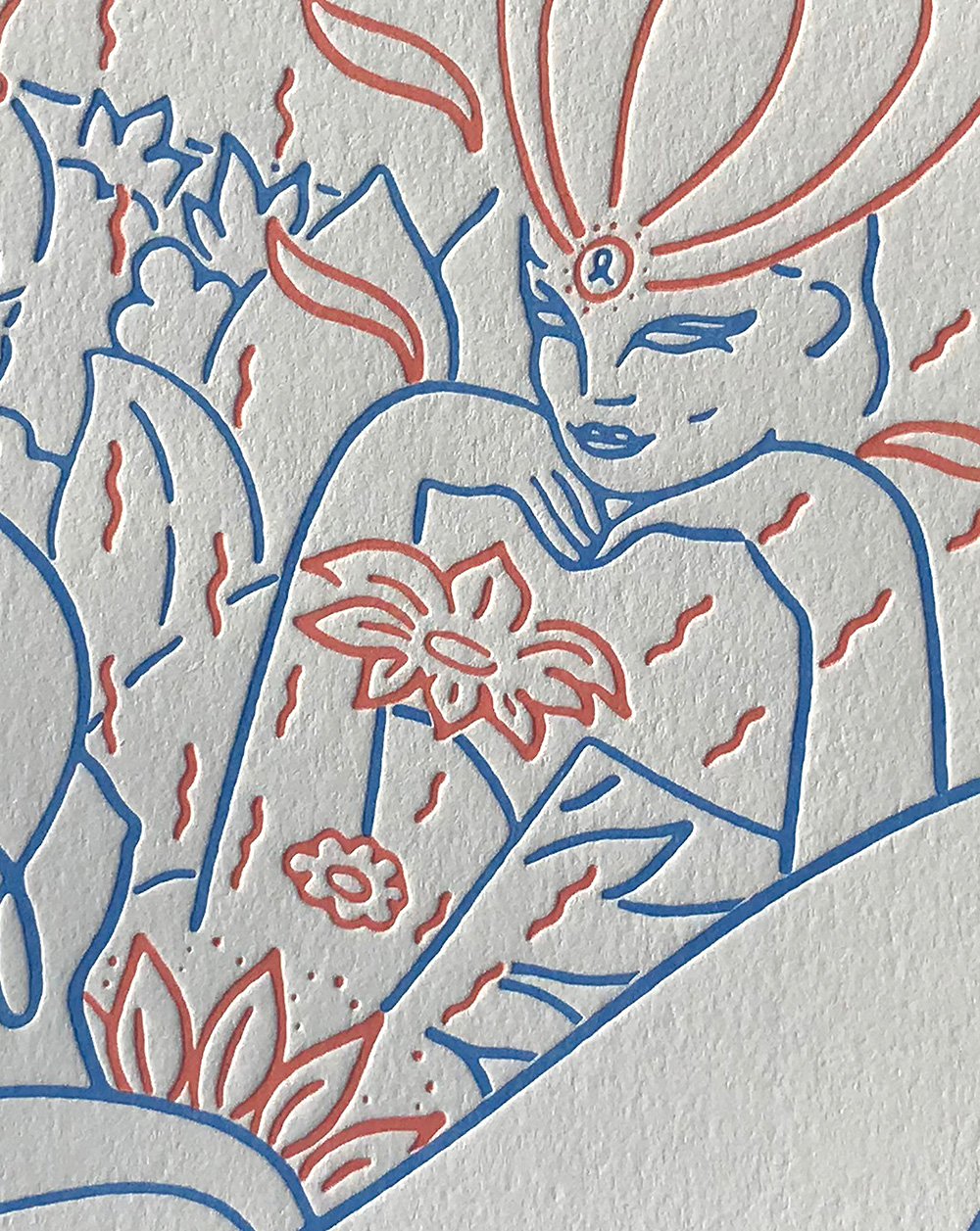Radiating Orgasm- Letterpress Print