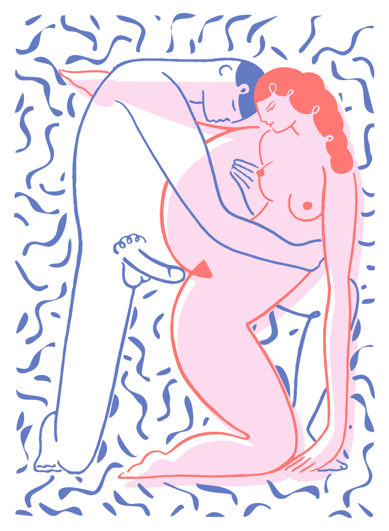 The Kiss- Risograph Print