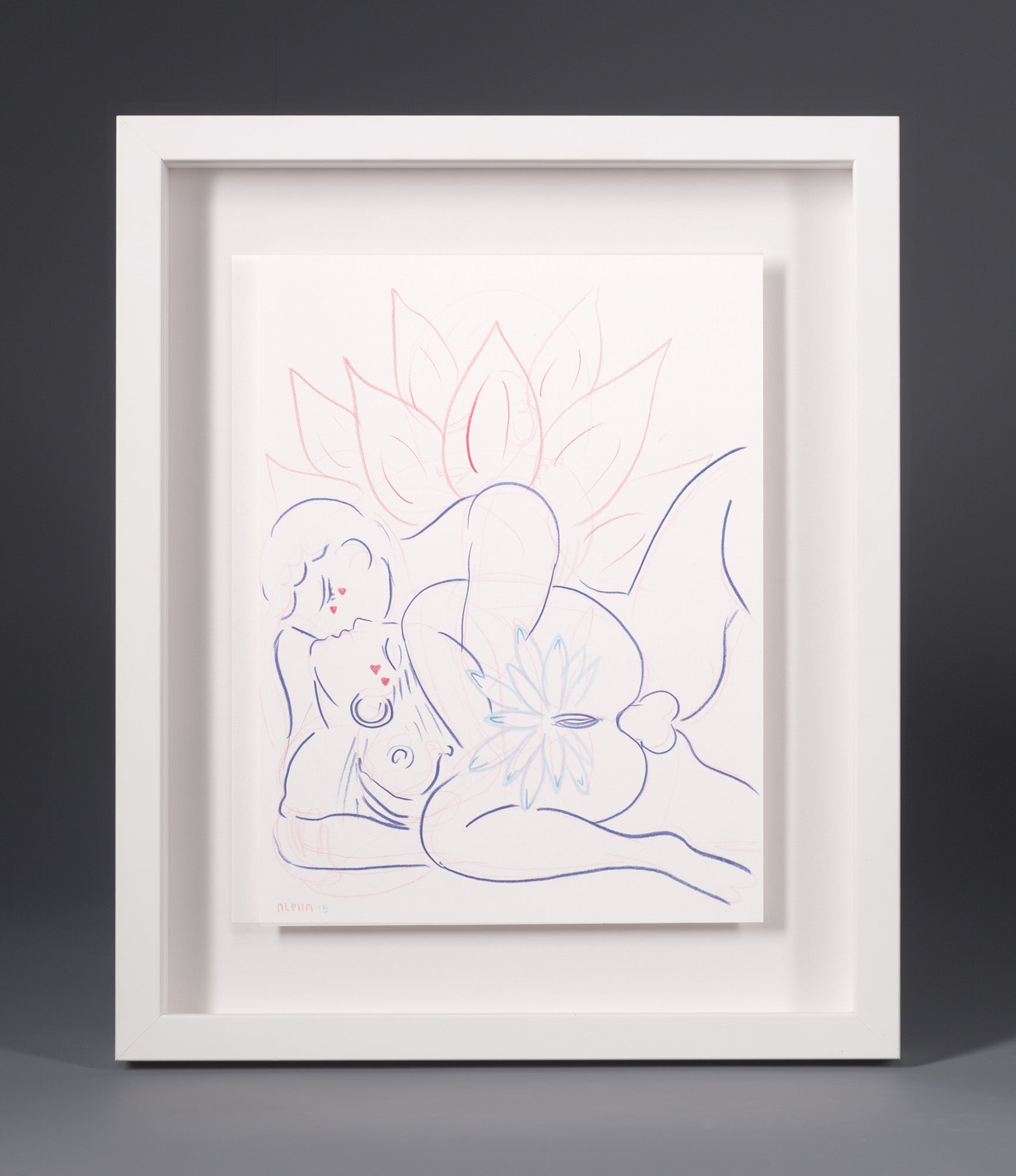 Amantes virtuosos - Arte original enmarcado