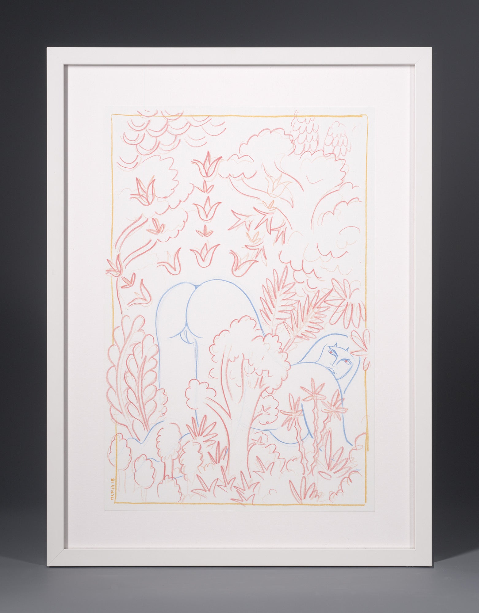Gigante en la jungla - Arte original enmarcado