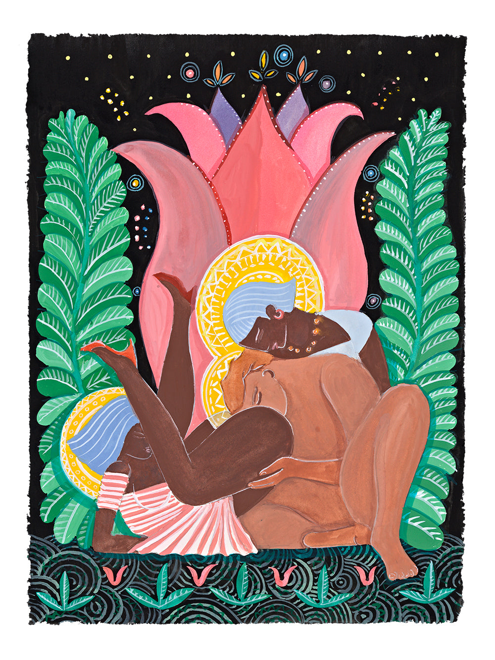 Jardín Nocturno - Arte Original