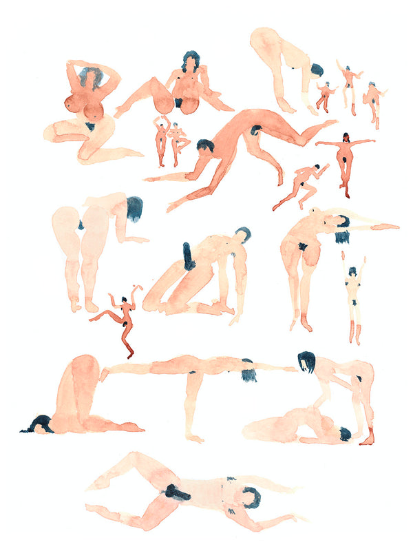Figuras de Yoga - Arte Original