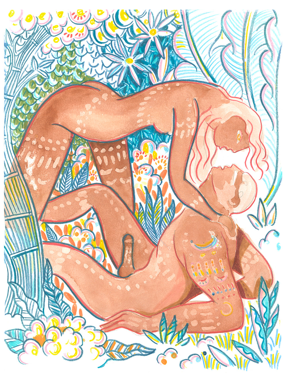Gato de la selva salvaje - Arte original