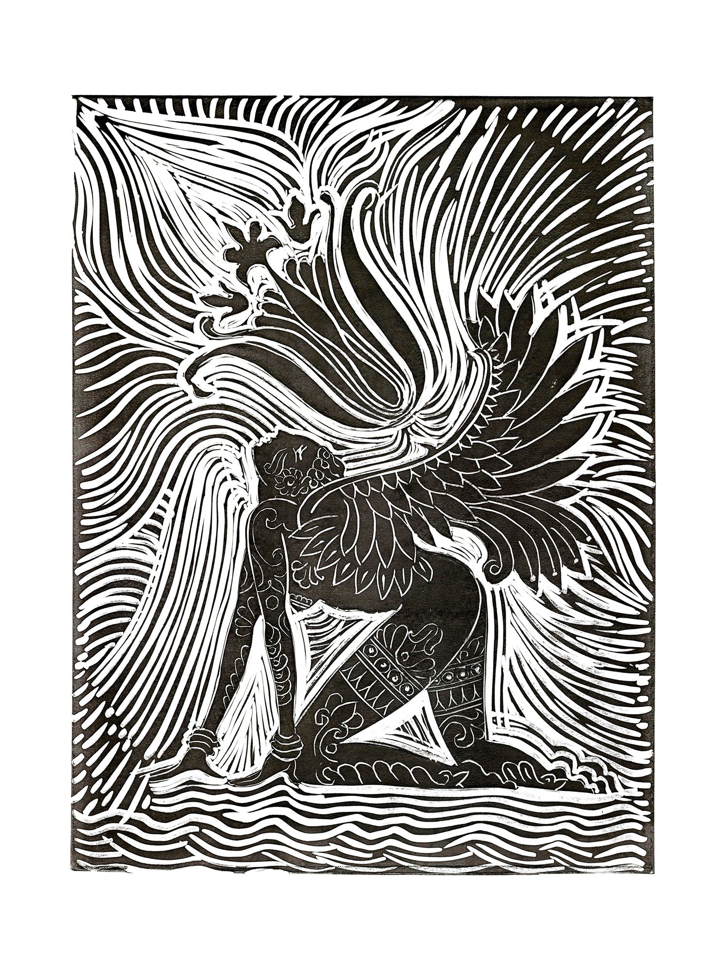 Sagrado Soñador- Blanco y Negro -Original 