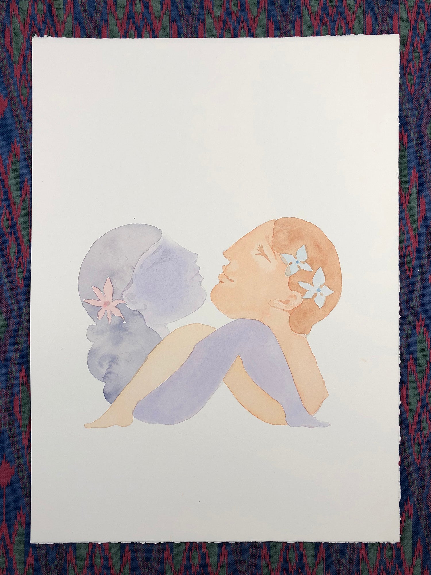 Face to Face- Watercolor Original