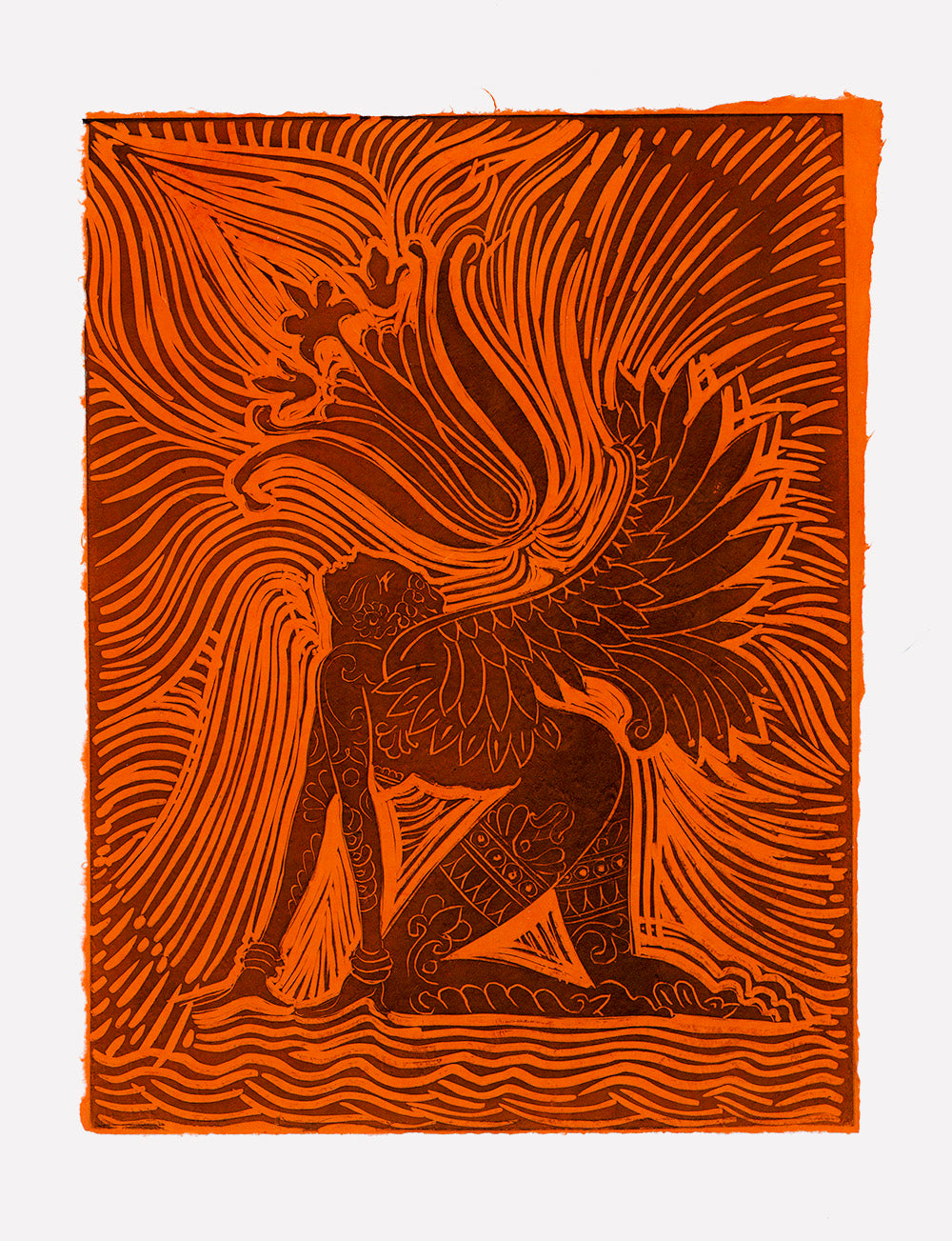 Impresión del Soñador Sagrado- Naranja