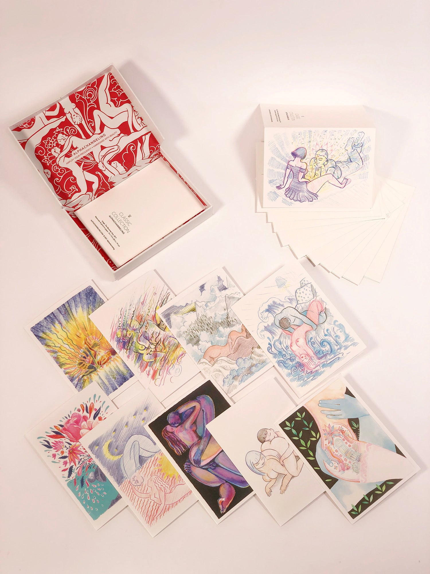 SET DE TARJETAS DE FELICITACIÓN EN CAJA - TARJETAS CLÁSICAS