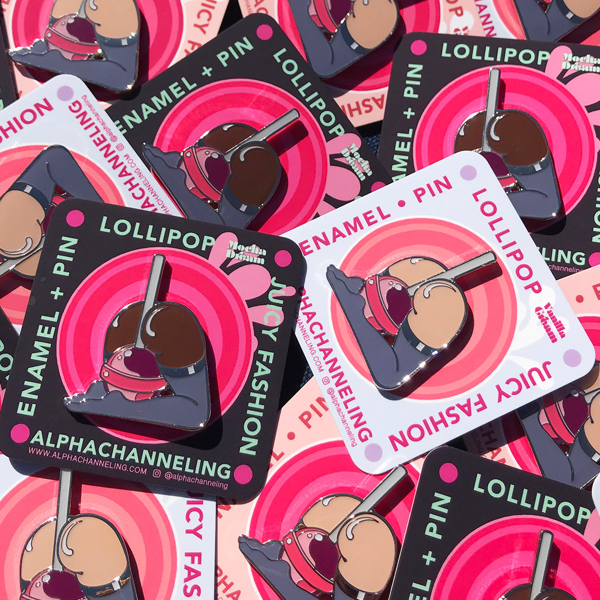 Lollipop Pin or Keychain