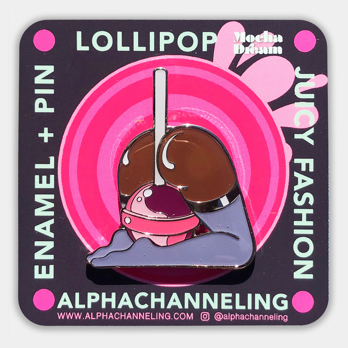 Lollipop Pin or Keychain