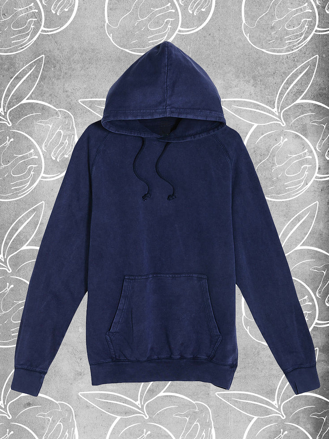 Sudadera con capucha Peach Grab con tinta Puff