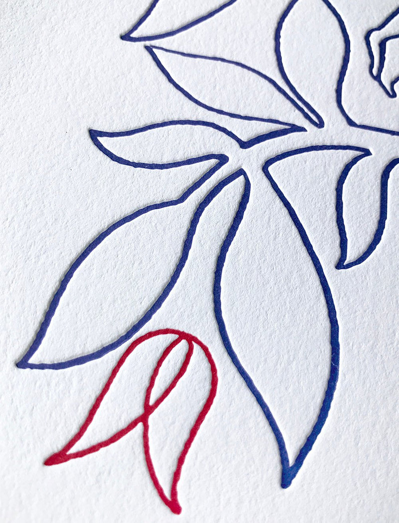 Peach Tree - Letterpress Print